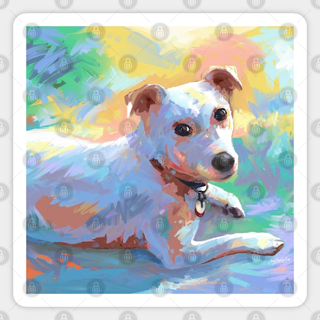 Dog Portrait Magnet by mailsoncello